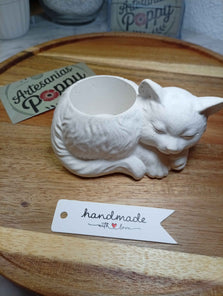Decoración gato artesanal