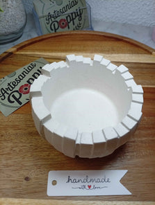 Cuenco artesanal blanco