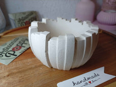 Cuenco artesanal blanco
