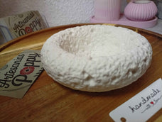 Cuenco estilo roca volcánica blanco