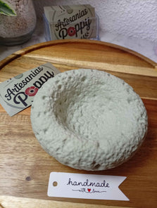 Cuenco estilo roca volcánica verde