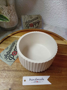 Cuenco decorativo blanco