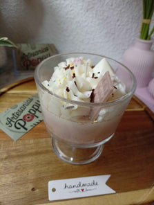 Vela aromática de café estilo pastel