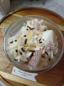 Vela aromática de café estilo pastel