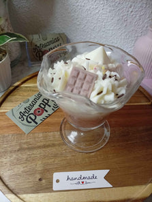 Vela aromática de café estilo pastel